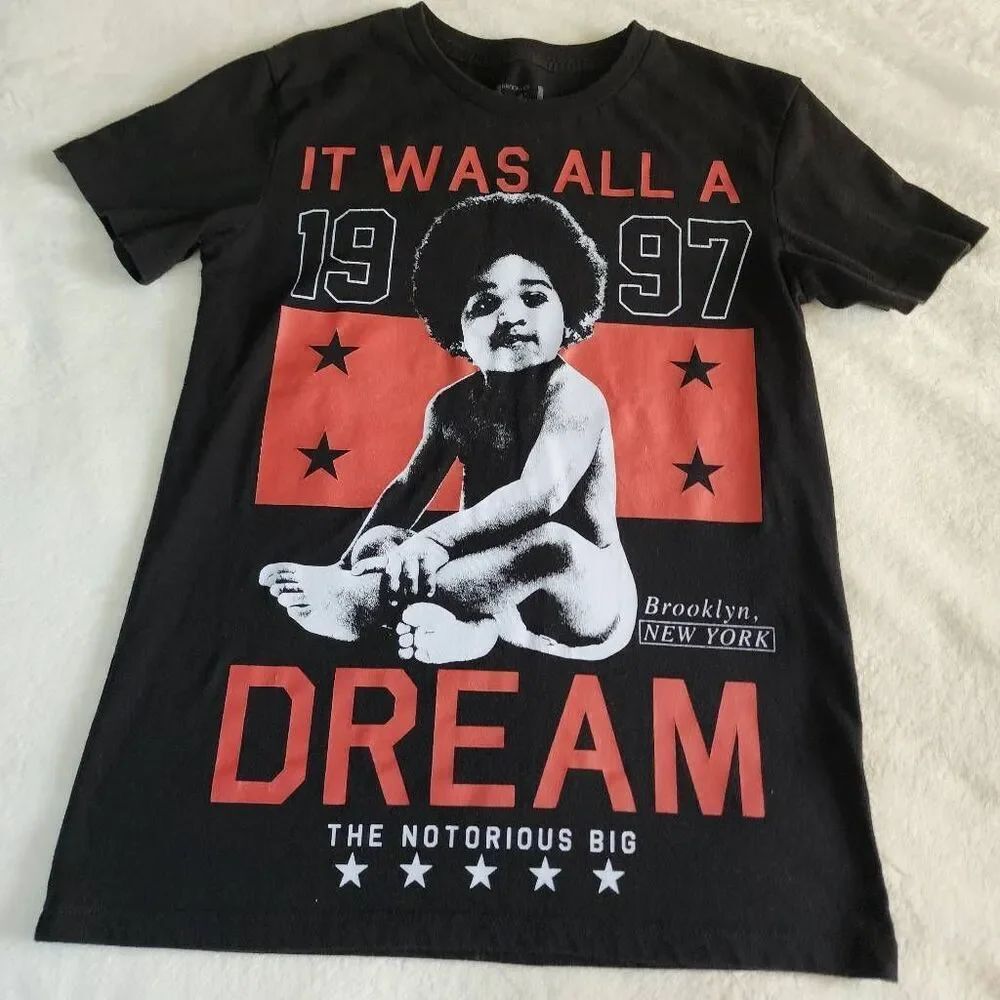Brooklyn Mint The Notorius BIG Black Graphic Tshirt Size Small
